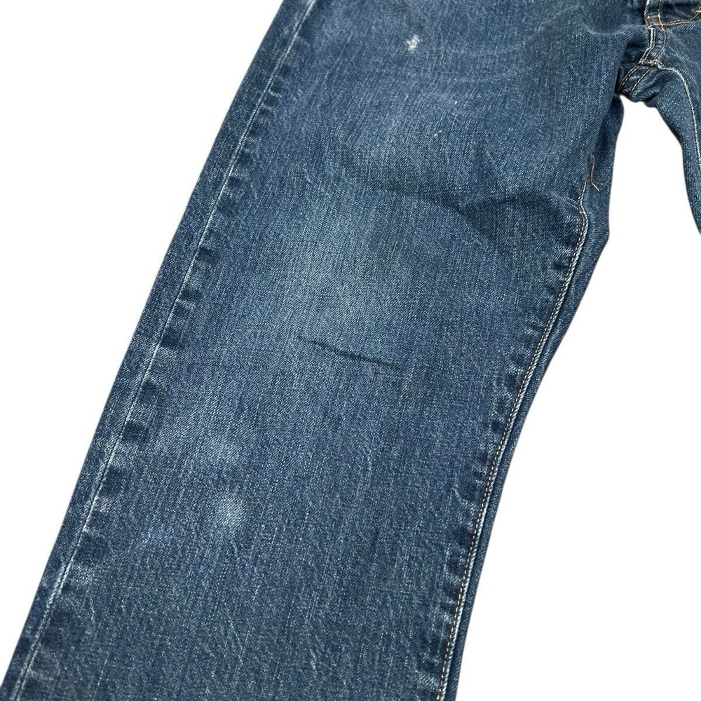 Taylor Stitch Slim Fit Mens Blue Denim Jeans Button Fly Size 34X29 Selvedge - Picture 3 of 9